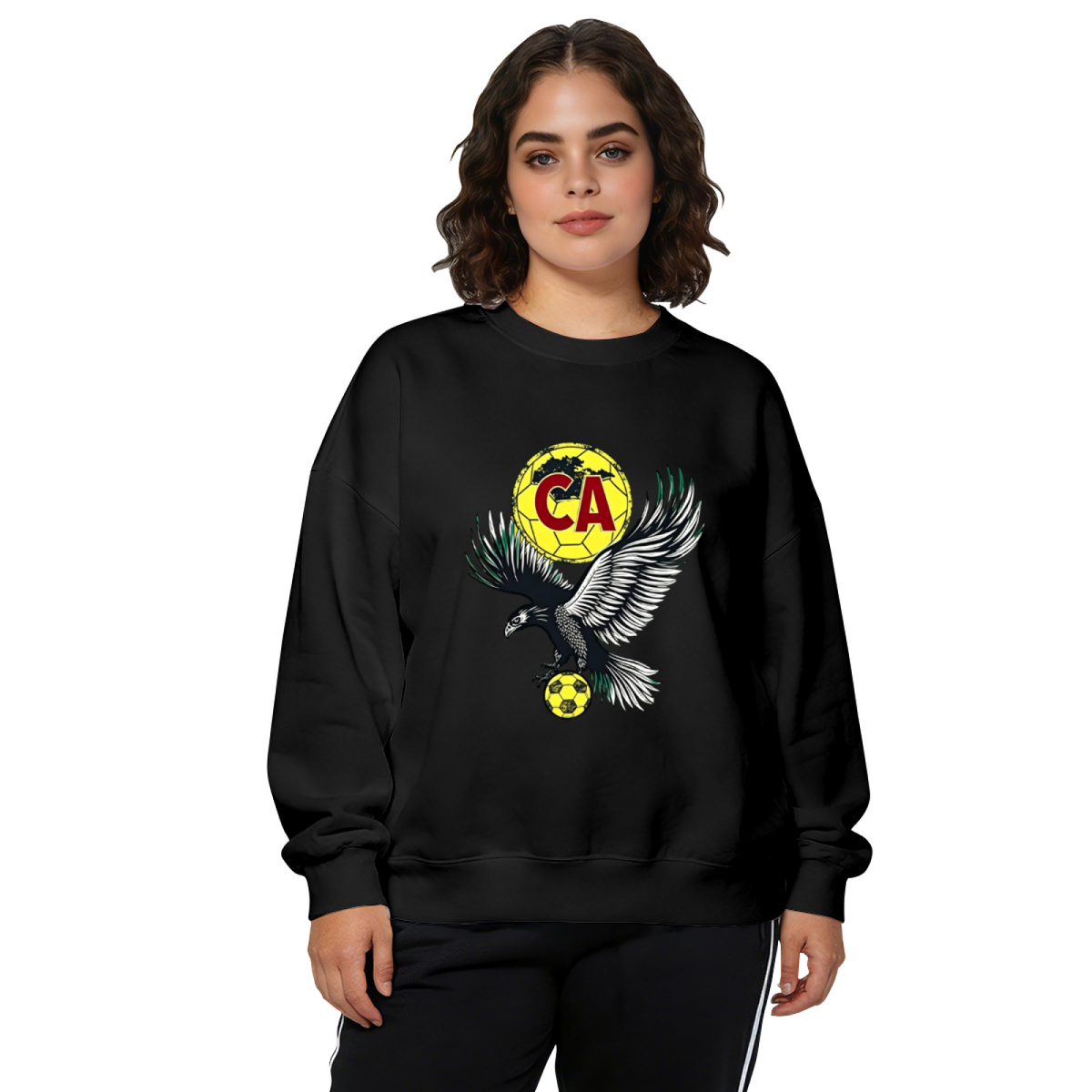 Aguilas CA Eagle Soccer Football Fan Crewneck Sweatshirt