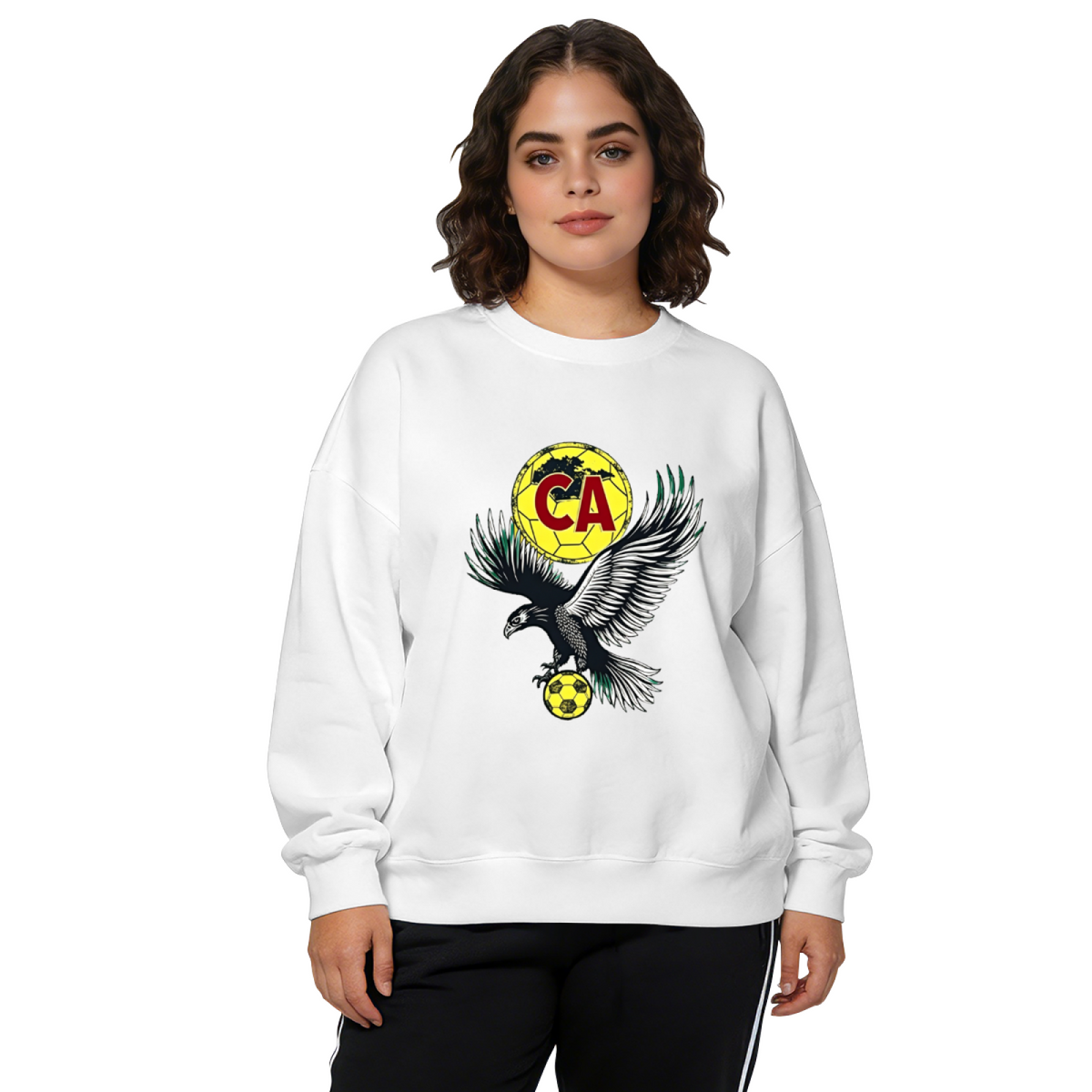 Aguilas CA Eagle Soccer Football Fan Crewneck Sweatshirt
