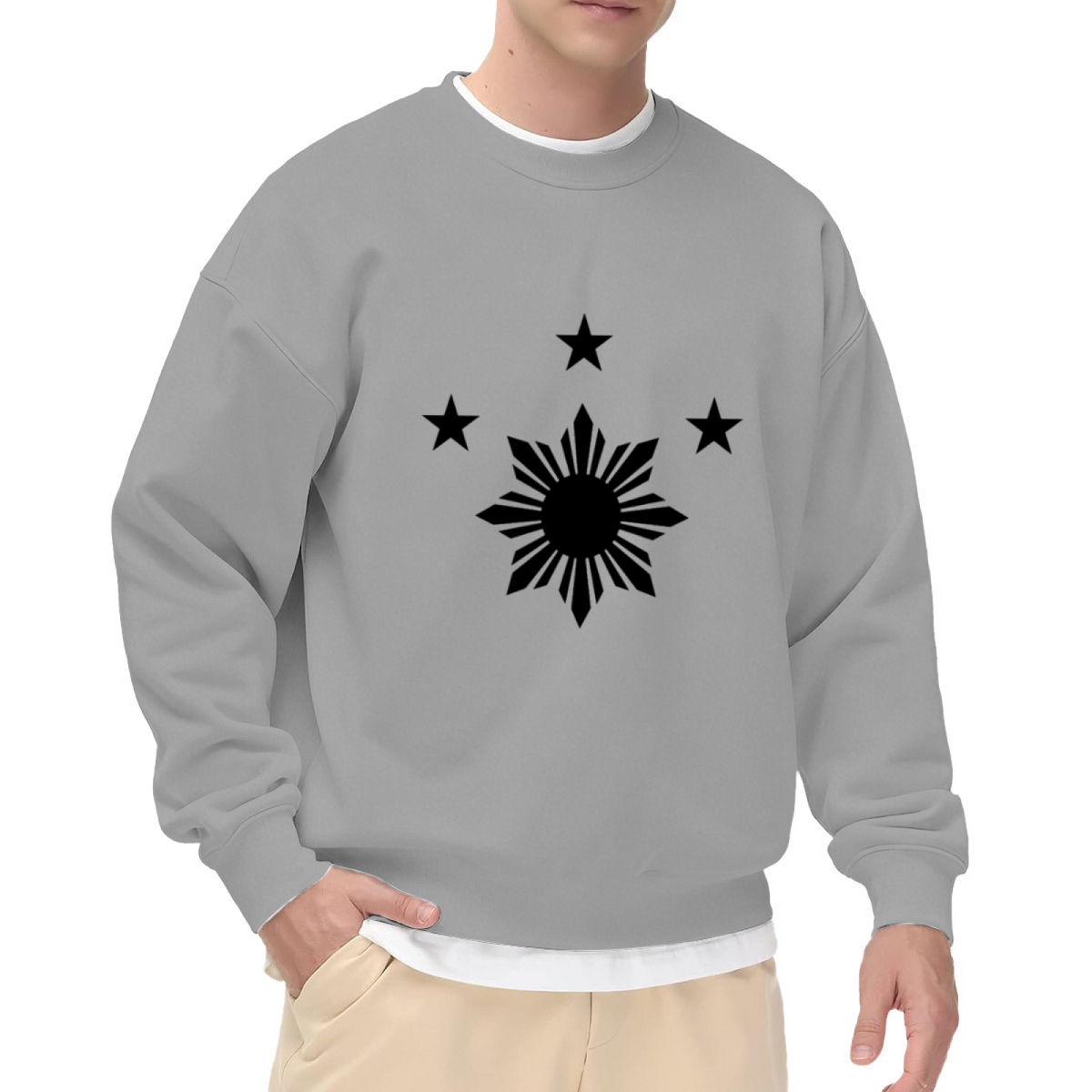 Filipino Sun And Three Stars National Symbol Sweatshirt