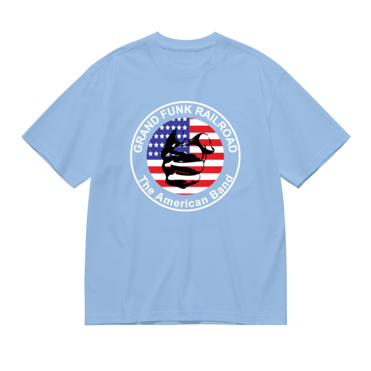 Grand Funk Railroad American Band Retro Flag Rock Tee