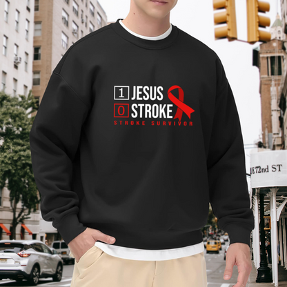 Red Arabic Calligraphy Art Culture Graphic Crewneck Sweatshirt