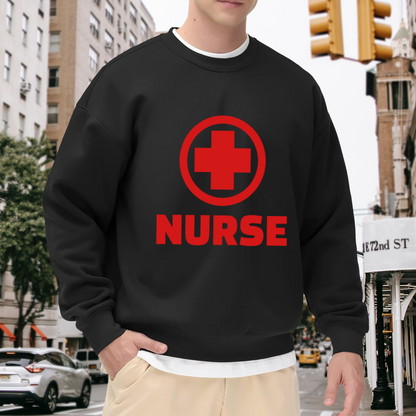 Vintage Red Cross Nurse Retro Medical History Art Sweatshirt