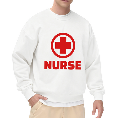 Vintage Red Cross Nurse Retro Medical History Art Sweatshirt