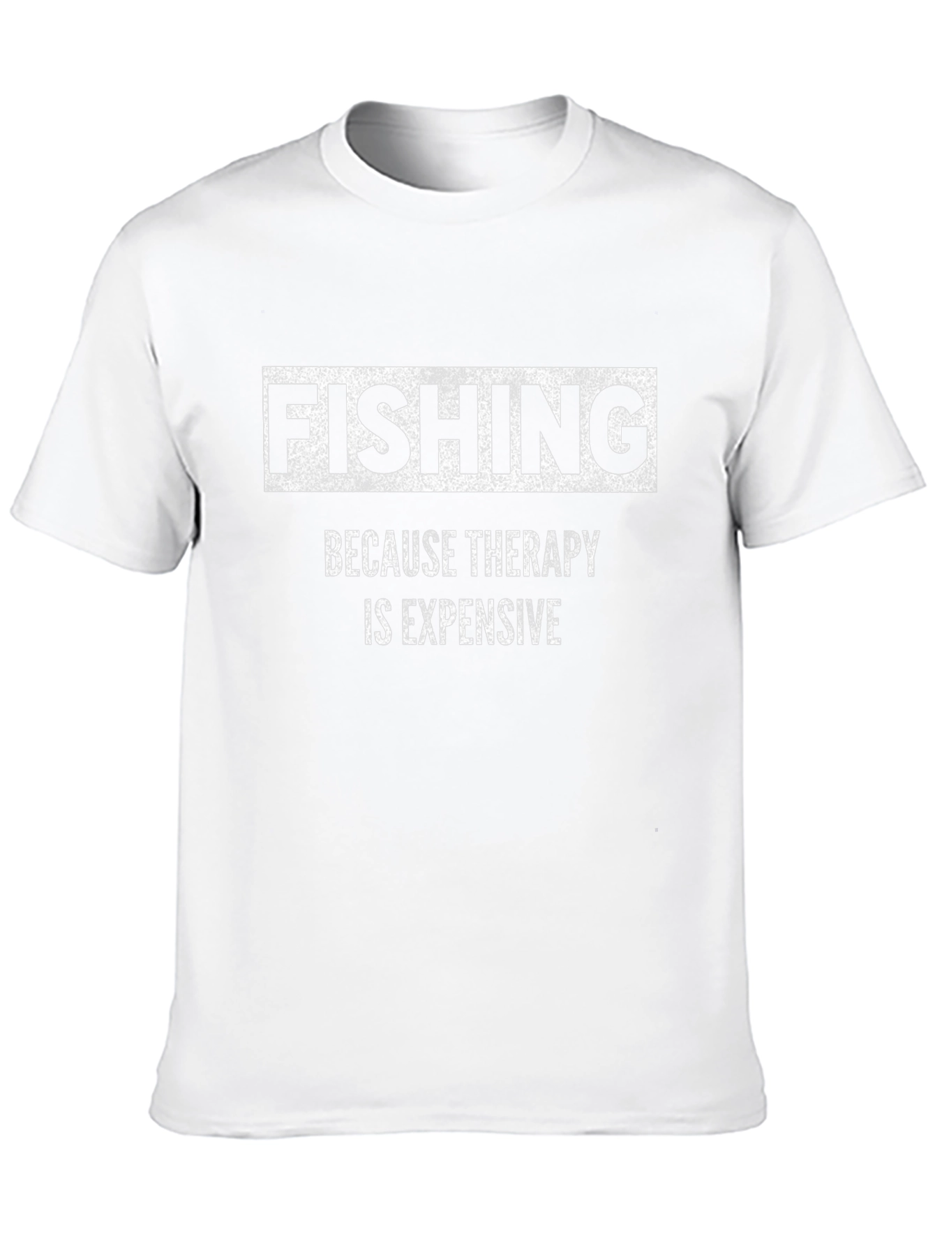 Fishing Therapy Black Graphic T-Shirt