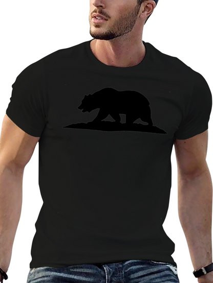 California Bear Silhouette Graphic T-Shirt