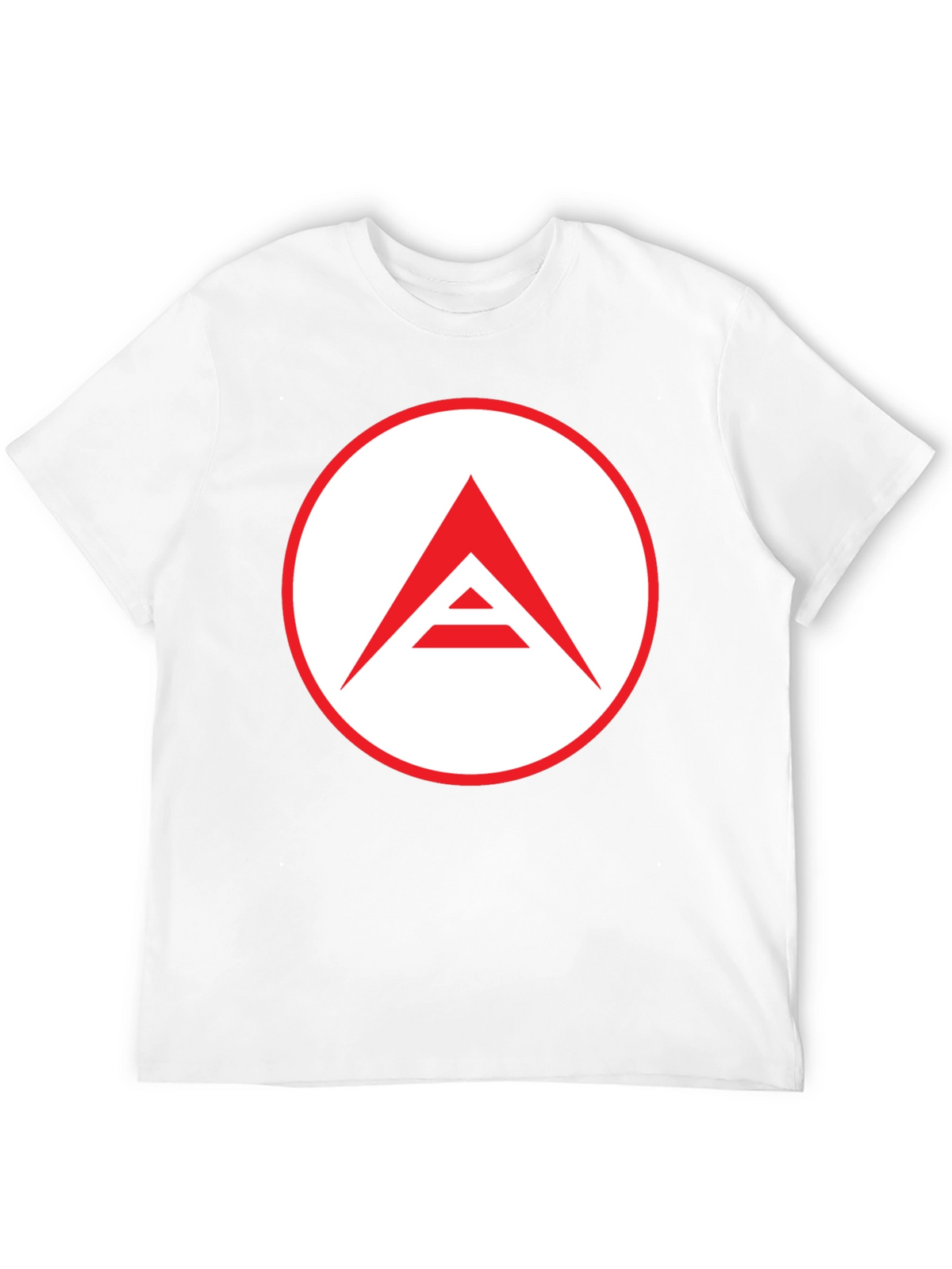 Mens Black T-Shirt with Geometric Logo