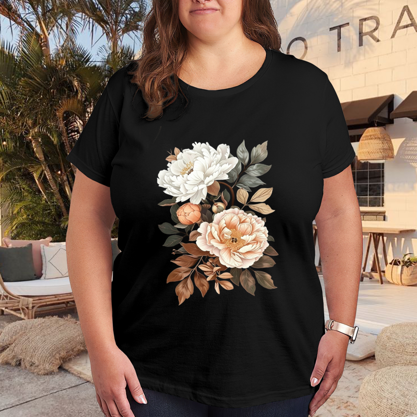 Floral La Mamá Más Chingona Latina Mom Graphic Tee