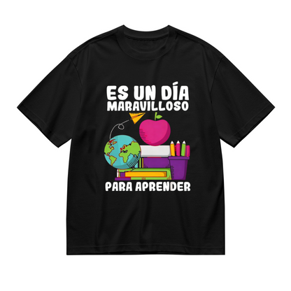 Spanish Positive School Learning Day Graphic Shirt