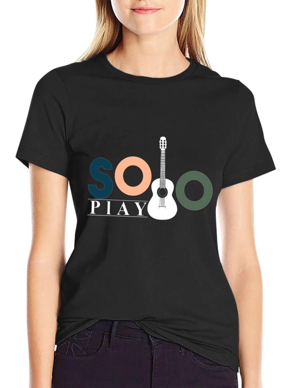 Solo Play Guitar Graphic Tee