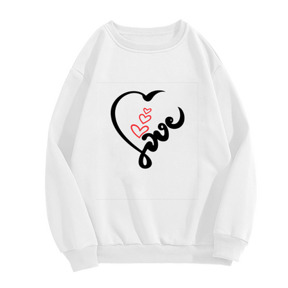 Gradient Floral Art Stylish Crewneck Sweatshirt