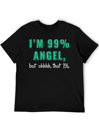 99% Angel Mens T-Shirt - Funny Graphic Tee