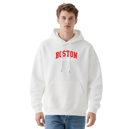Boston EST.1917 Varsity Letter Navy Hoodie