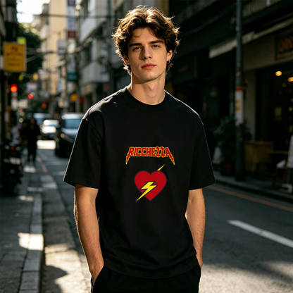 Men's Retro Sunset Mountain Outdoor Nature Graphic Black T-Shirt