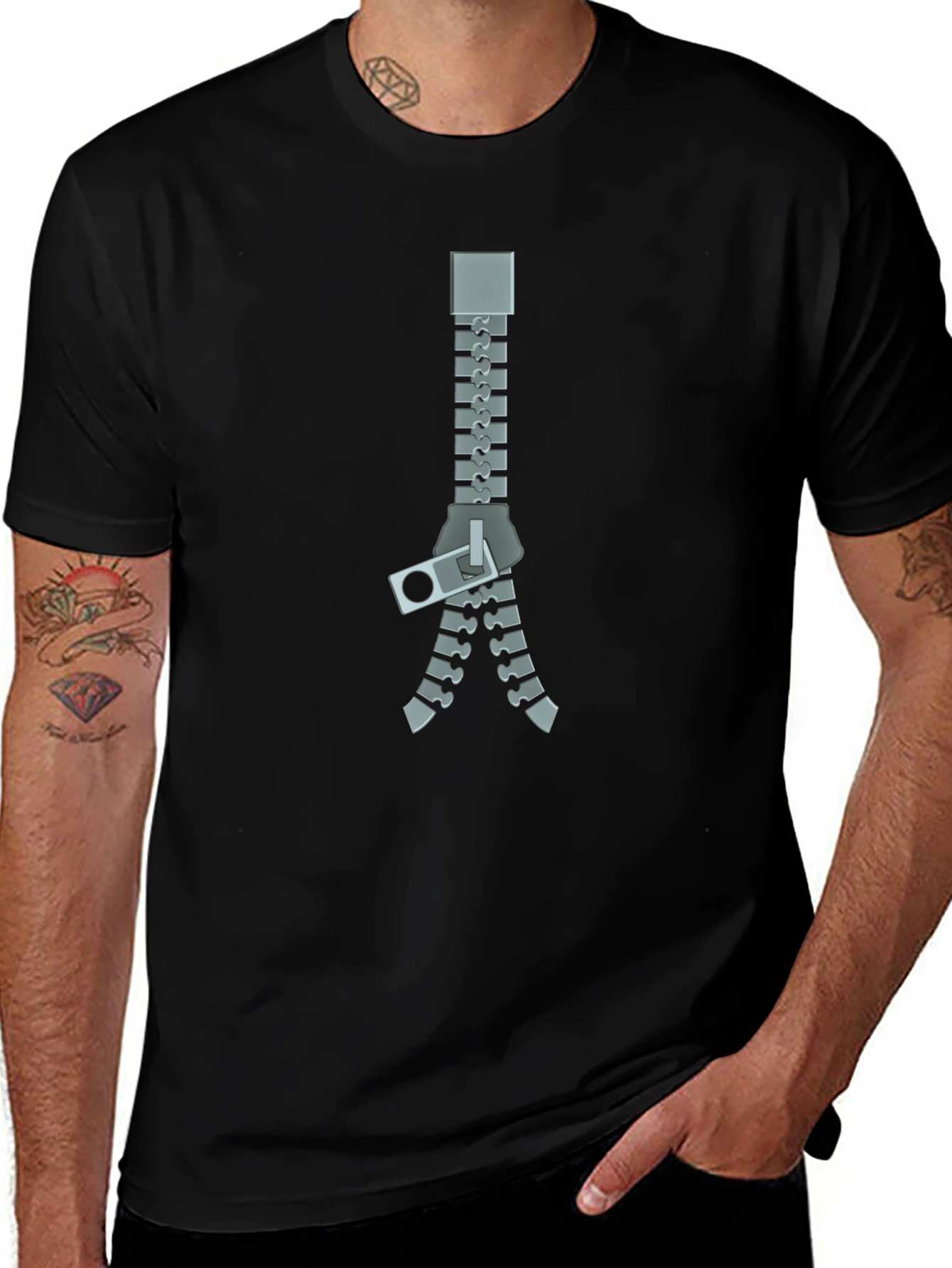 Unzipped Style: Graphic Tee