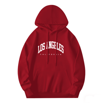 Los Angeles California Retro Varsity Red Hoodie