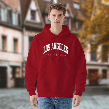 Los Angeles California Retro Varsity Red Hoodie