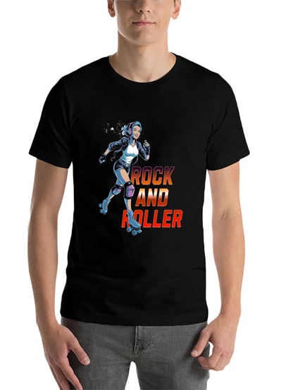 Rock and Roller Graphic T-Shirt - Cool Retro Design