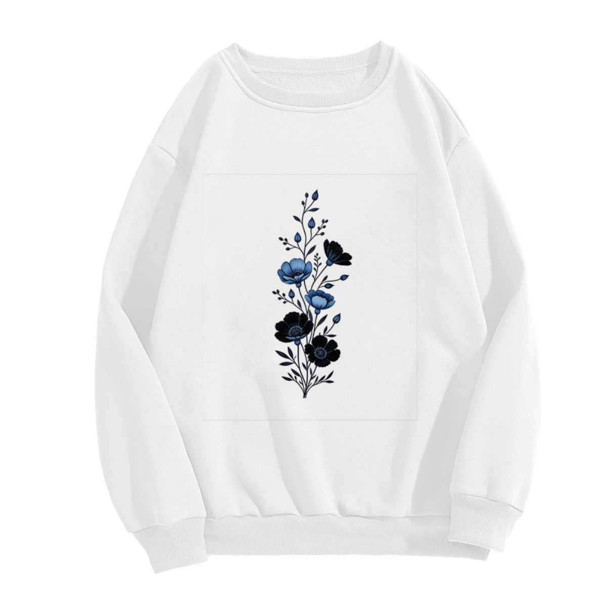 Bold Red?Gold Leopard?Pattern Butterfly Crewneck Sweatshirt