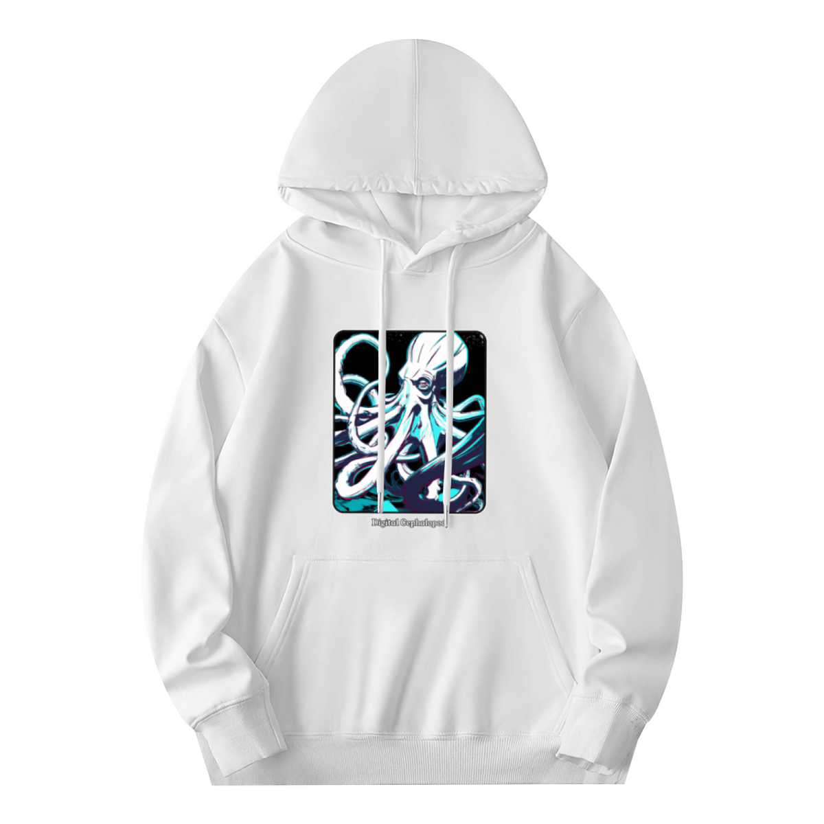 Neon Octopus Art Graphic Unisex Hoodie, Cozy Urban Wear