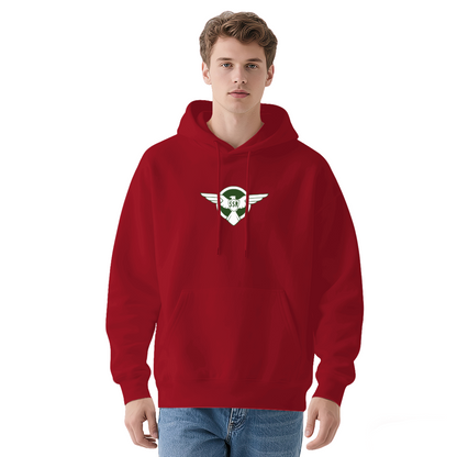 ISR Wing Badge Red Hoodie, Men Stylish Comfort Pullover