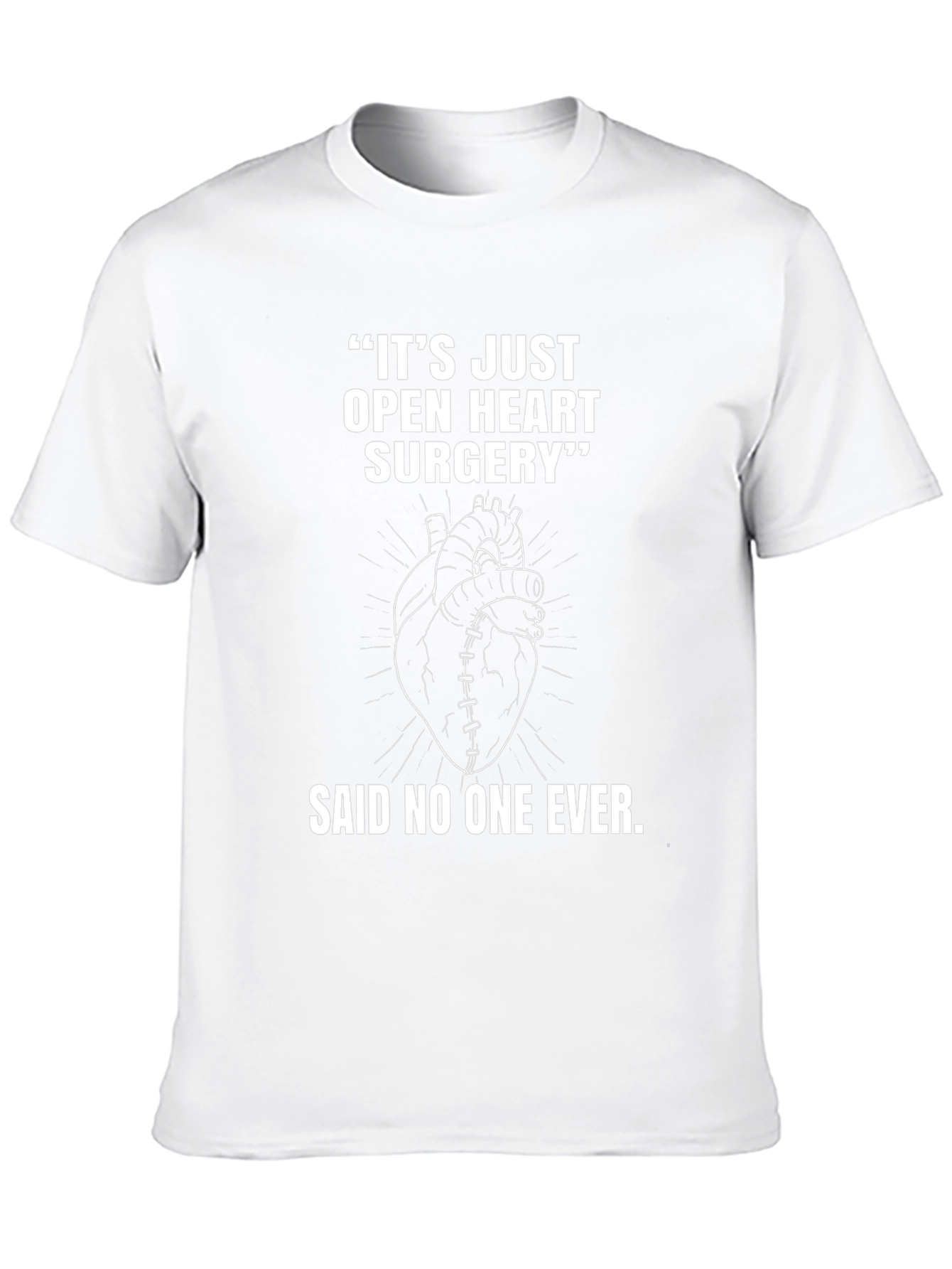Open Heart Surgery Graphic Tee - Black Cotton