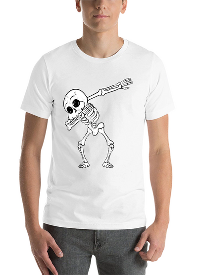 Dabbing Skeleton Black T-Shirt