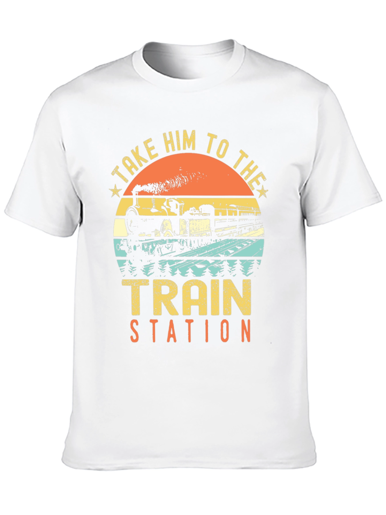 Take Him To The Train Station Retro T-Shirt