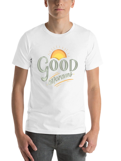 Good Morning Graphic Tee - Mens Black T-Shirt