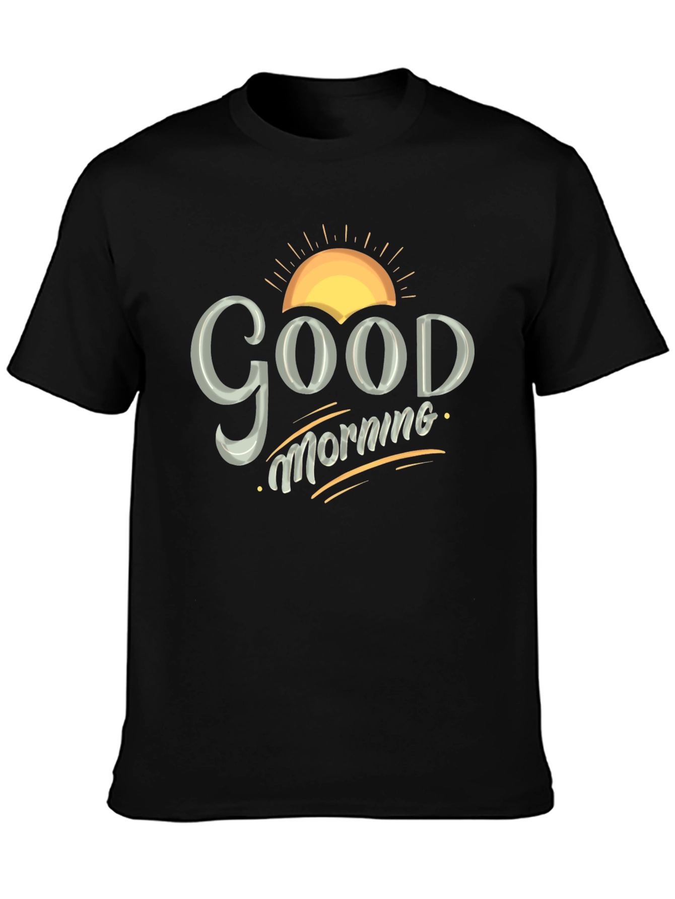 Good Morning Graphic Tee - Mens Black T-Shirt