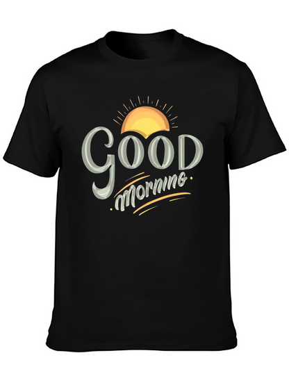 Good Morning Graphic Tee - Mens Black T-Shirt