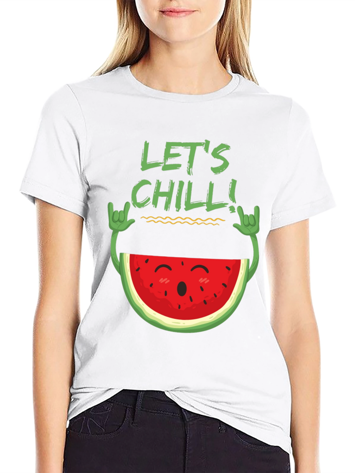 Lets Chill Watermelon Graphic Tee