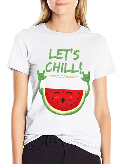 Lets Chill Watermelon Graphic Tee
