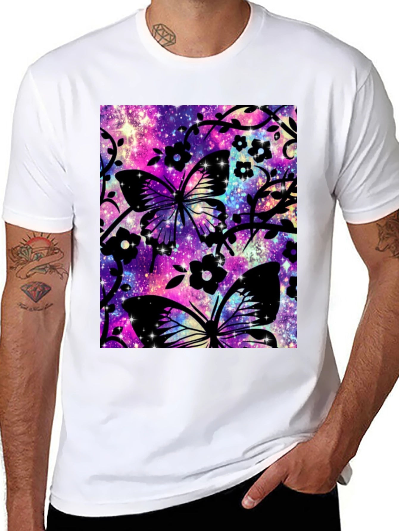 Butterfly Galaxy Graphic T-Shirt