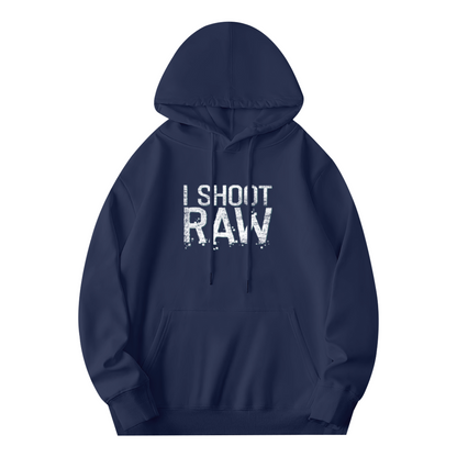 I Shoot Raw Photographer Retro Print Hoodie, Soft Lightweight Daily Wear Sweatshirt