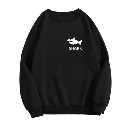 Cool Shark Graphic Casual Crewneck