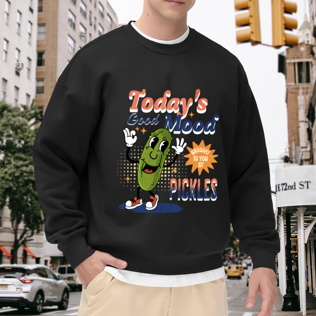 Blessed Soul Heart?Shaped Letter Print Inspirational Crewneck Sweatshirt