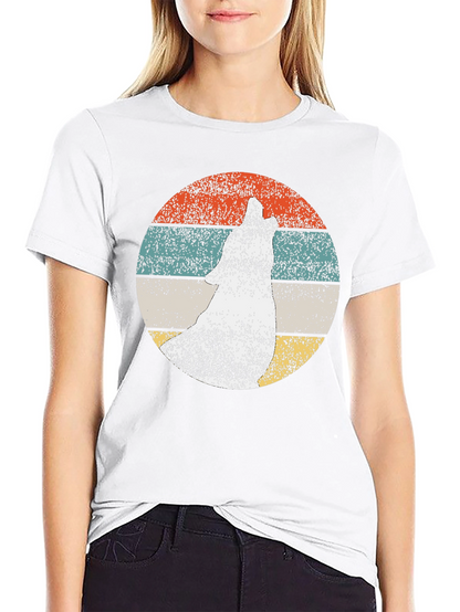 Retro Wolf Graphic Tee - Mens Black T-Shirt