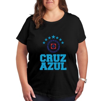 Cruz Azul Liga MX Football Fan Star Logo Tee