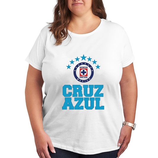 Cruz Azul Liga MX Football Fan Star Logo Tee