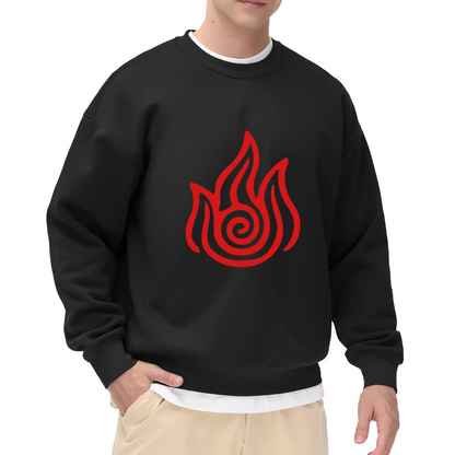 Avatar Fire Nation Red Symbol Crewneck Sweatshirt