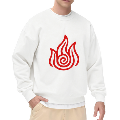 Avatar Fire Nation Red Symbol Crewneck Sweatshirt
