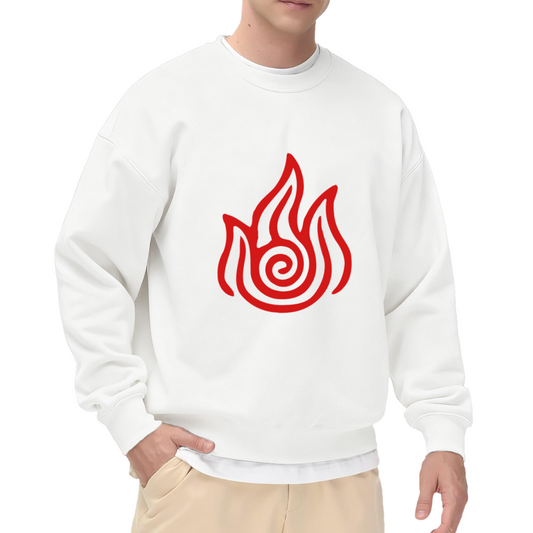Avatar Fire Nation Red Symbol Crewneck Sweatshirt