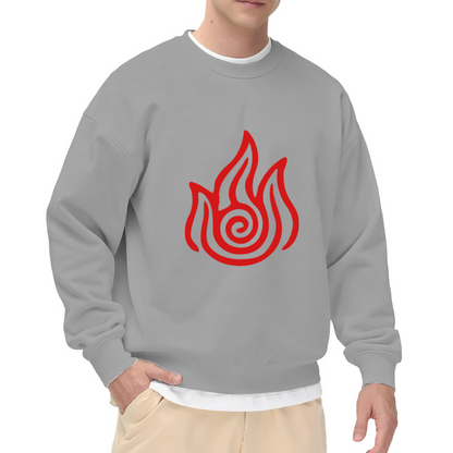 Avatar Fire Nation Red Symbol Crewneck Sweatshirt