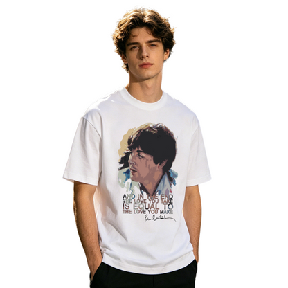 Men's Classic Music Band Artist Retro Print Casual T-Shirt