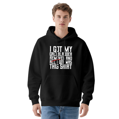 I Got My Gallbladder Removed Funny Recovery Navy Hoodie, Unisex Comfort Gift Top