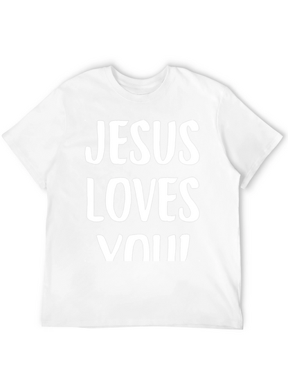 Jesus Loves You Graphic Tee - Black