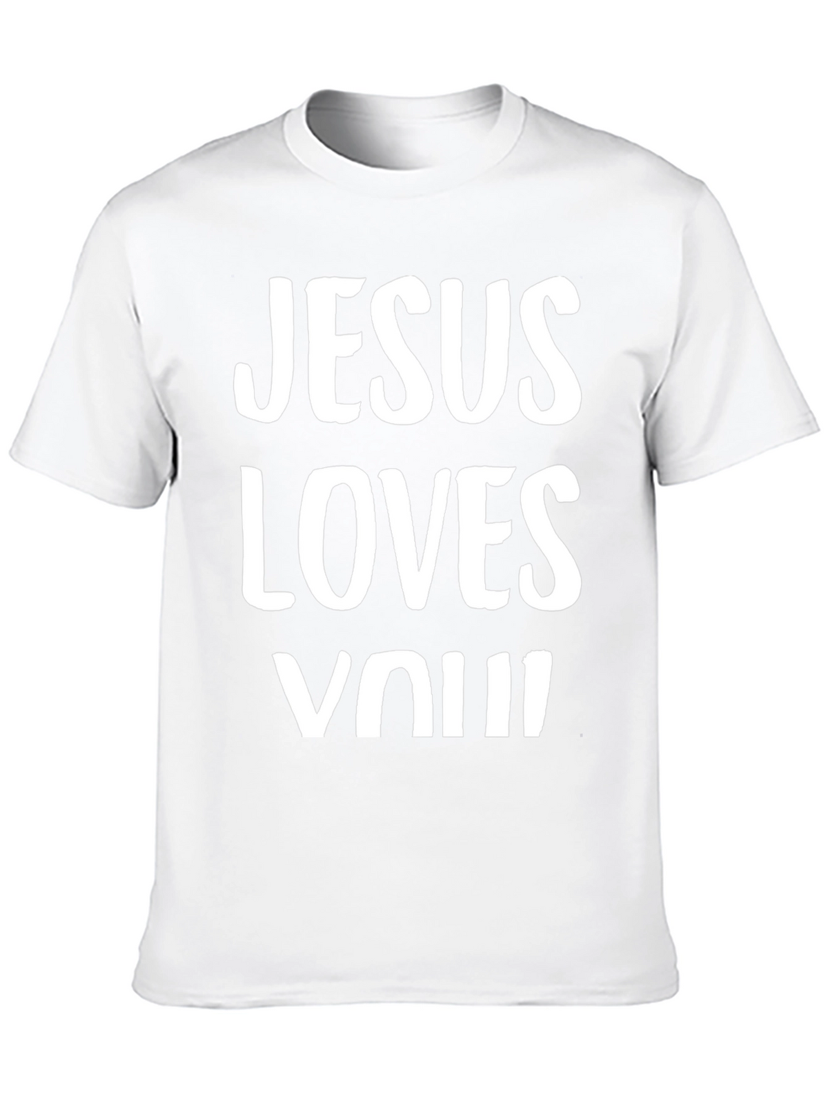 Jesus Loves You Graphic Tee - Black