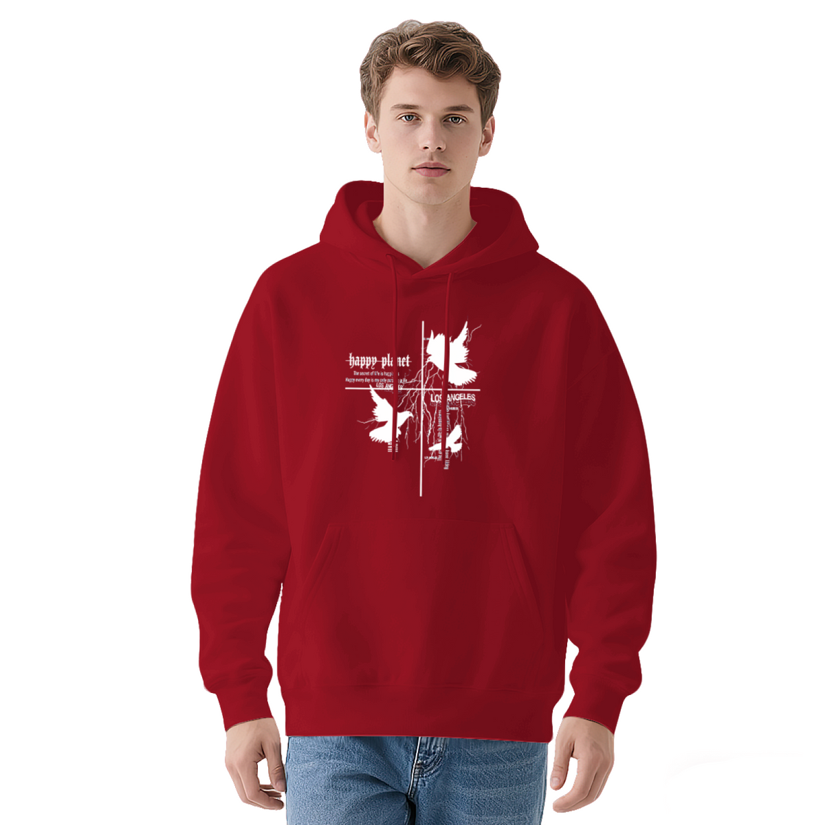 Cross & Dove Los Angeles Dark Street?Vibe Hoodie