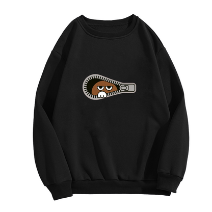 Retro Cartoon Characters With Sombreros Crewneck Sweatshirt | Fun Festive Graphic Top