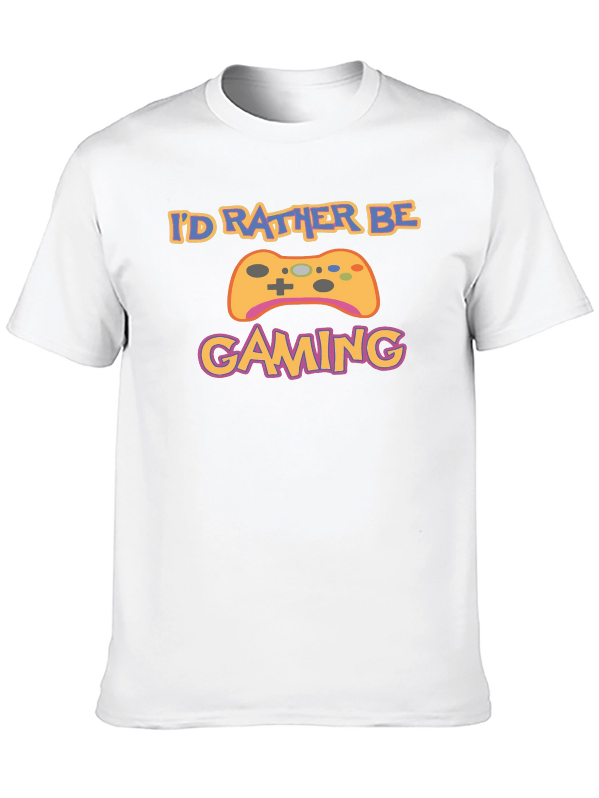 Id Rather Be Gaming Black T-Shirt